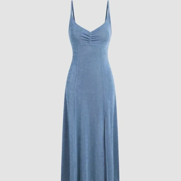 Cider | Dresses | Jersey Sweetheart Ruffle Maxi Dress | Poshmark